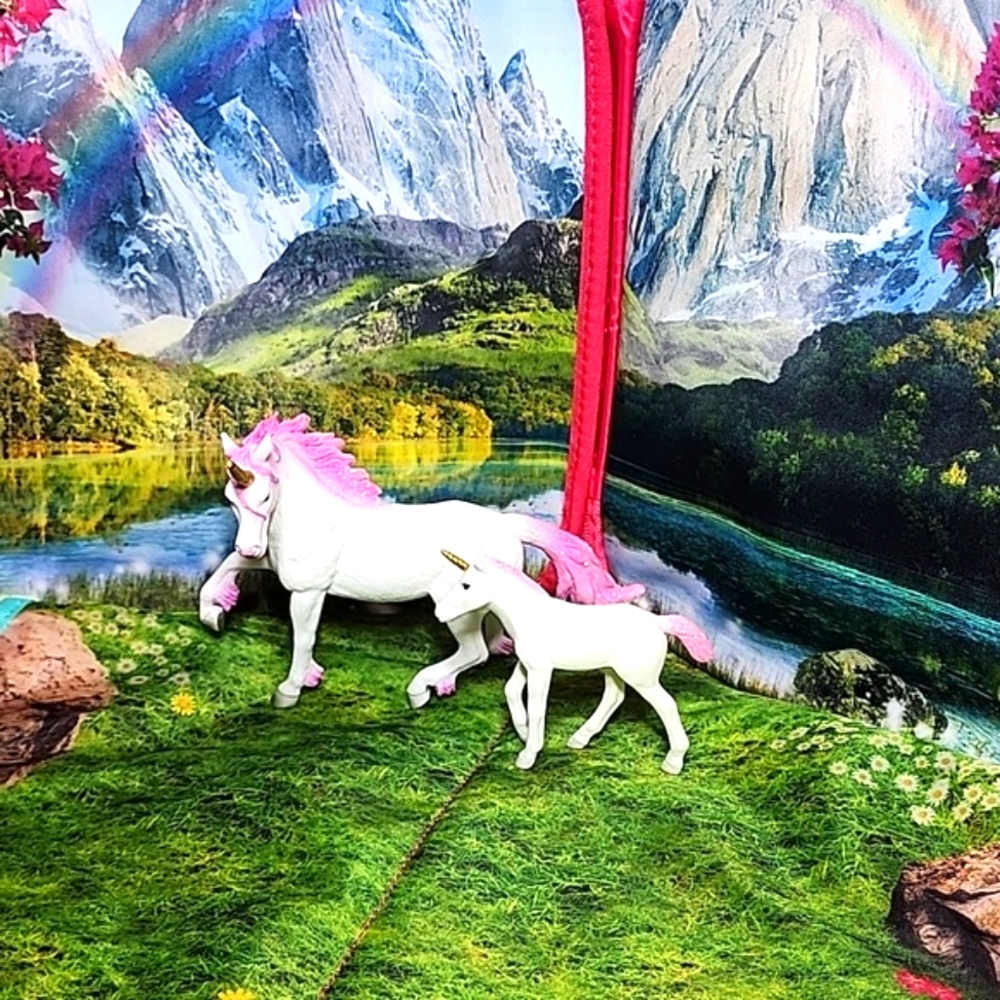 Backpack Play Set Pink and Blue Unicorn New - Picture 3 of 7